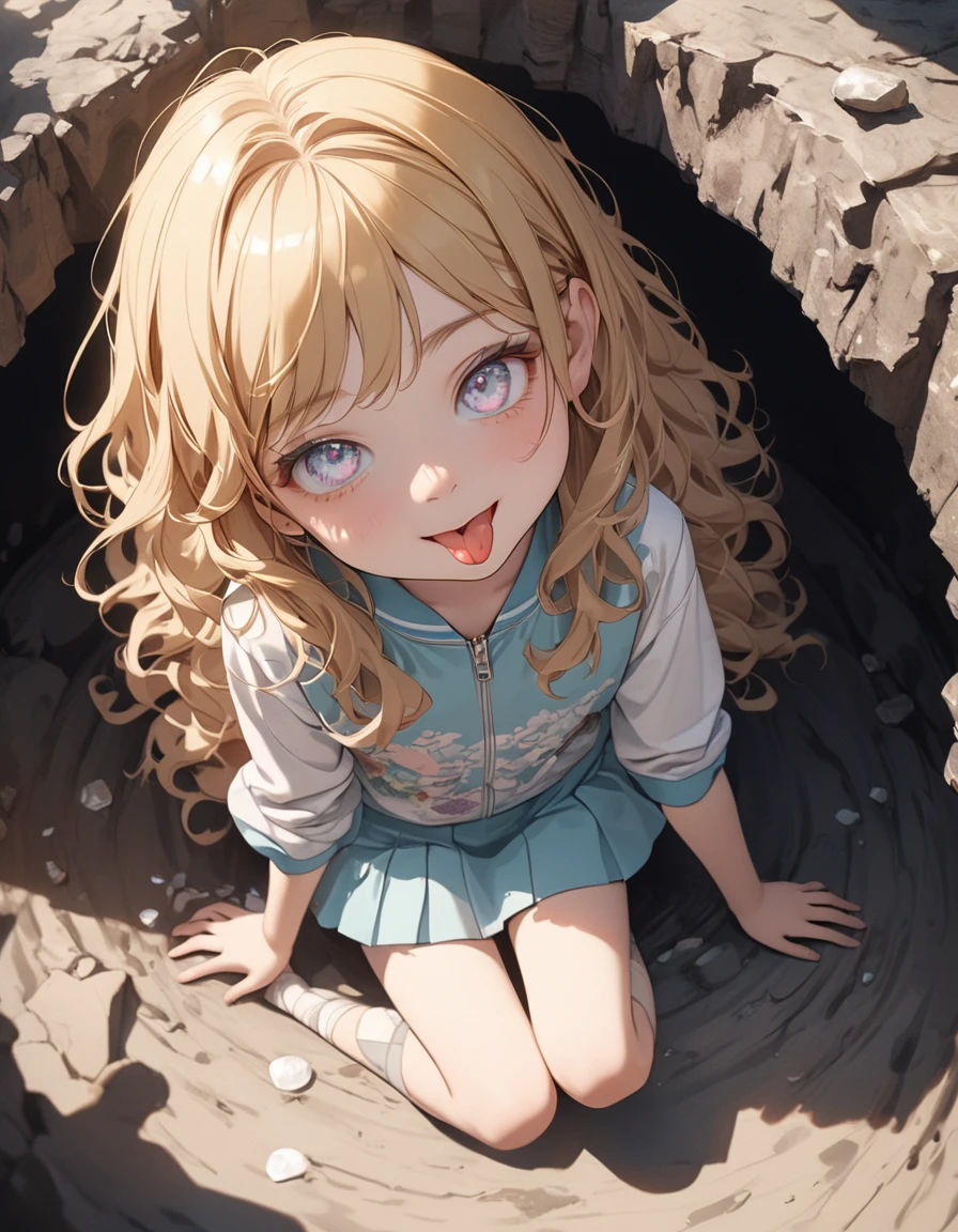 Cute little loli，Be proud，Look up，Female imps，Collapsed to the ground，Body milking，roll eyes，Blushlush，Rich