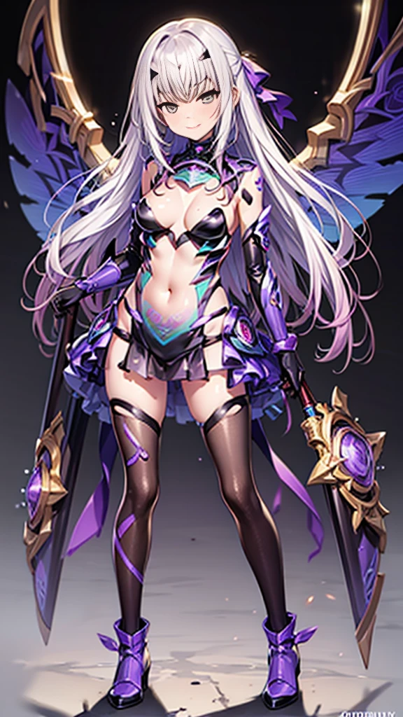 (((full body))),One Girl, Superhero, Knee-high boots, gloves, Mid-chest, Luminous body, The light that enveloped her body, Particles of light, Space Background, floating, Cowboy Shot, Full Body Shot, Superpower, Perfect Anatomy.