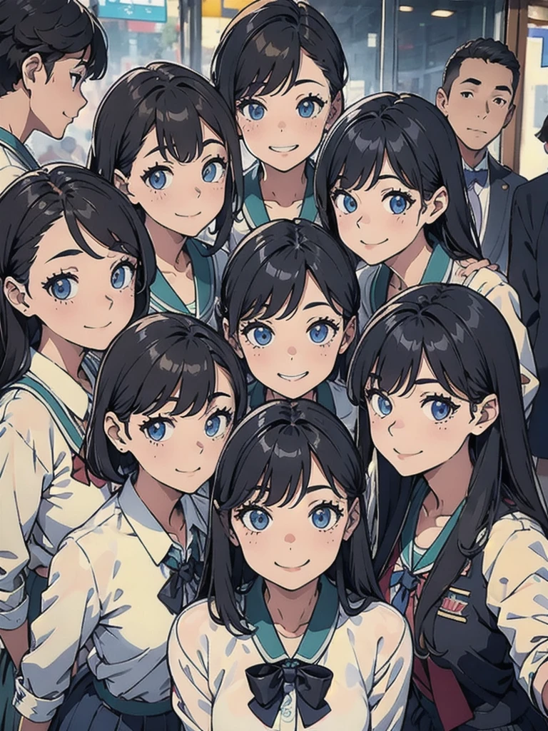 pretty girl、daily、Group photo、Smiling face