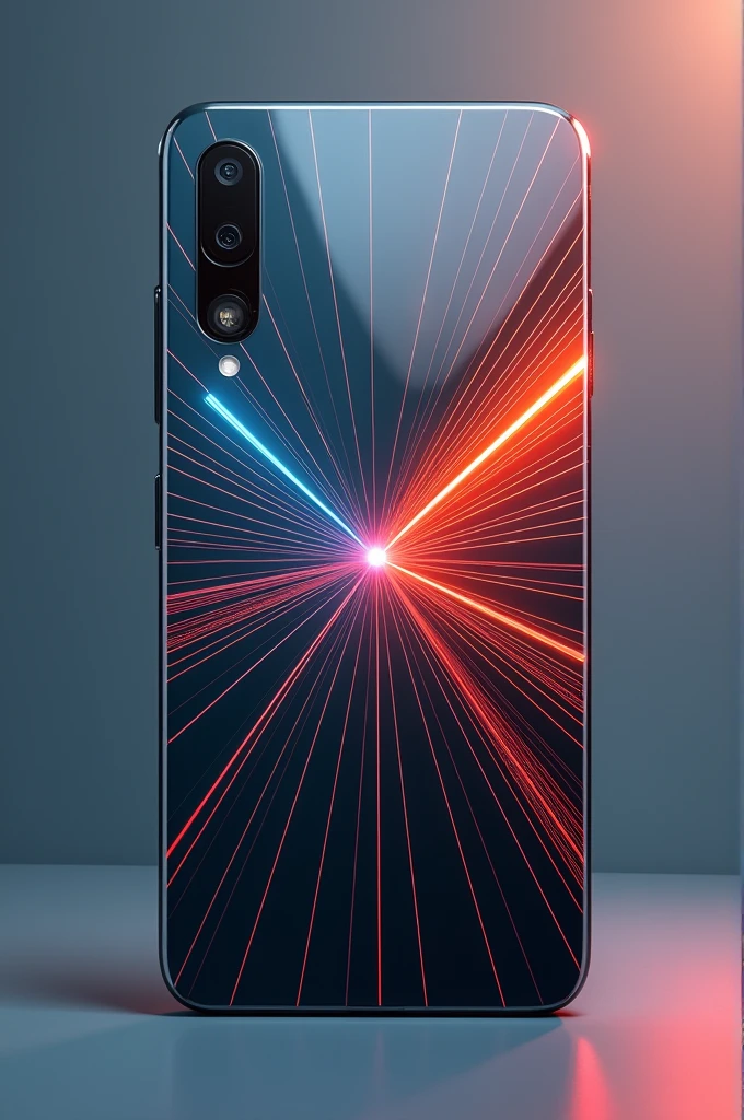 Phone back cover design using the element of line and principle of emphasis