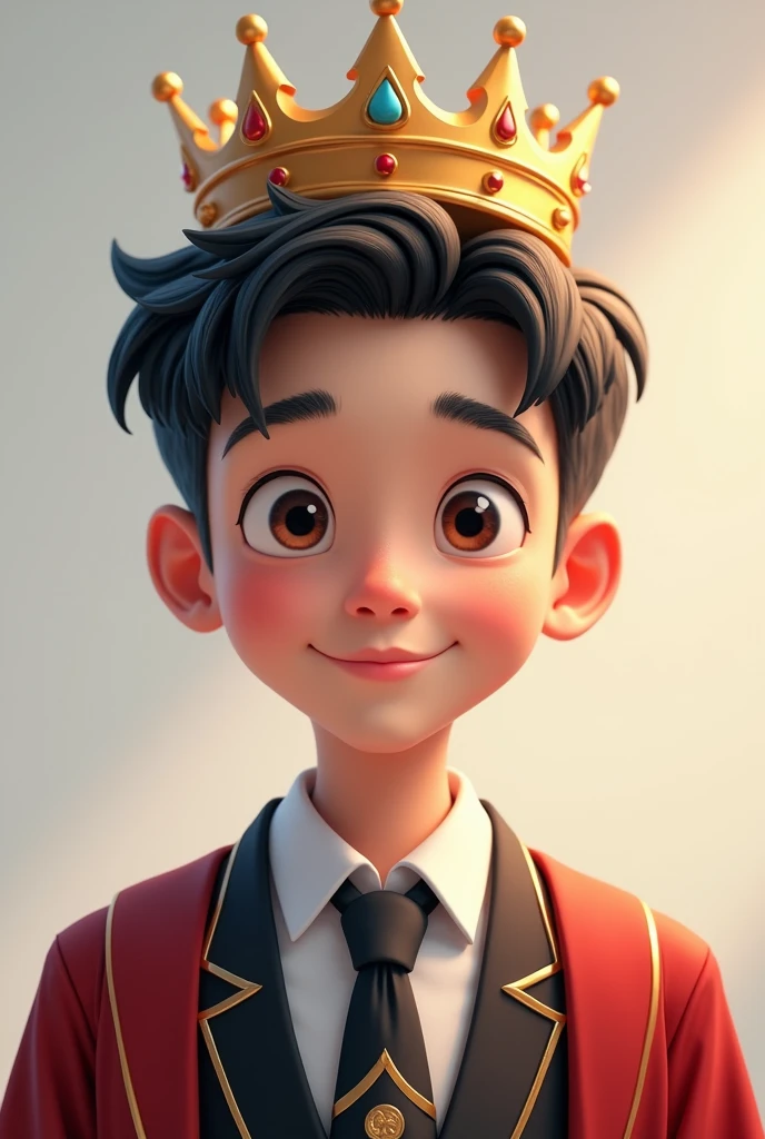 Boy wears university uniform, crown, win of model conditions, Thai look , young, handsome, smart, kind, bright look