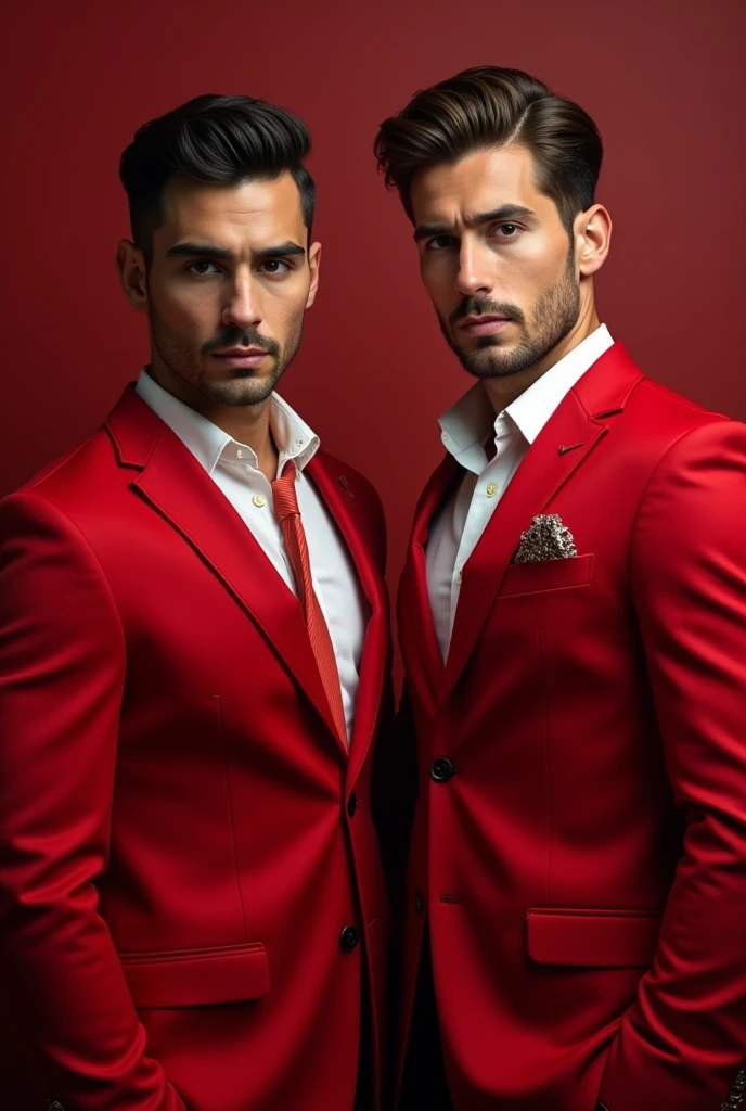 Beautiful heartburn men in attractive xesy clothes