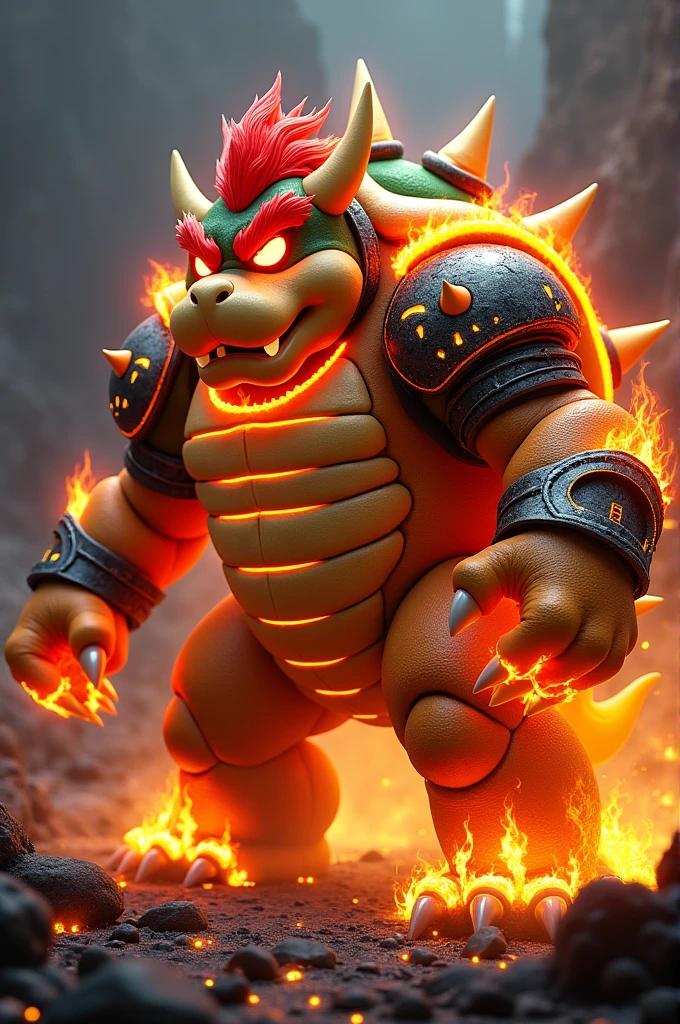 BOWSER WITH FIRE ARMOUR
