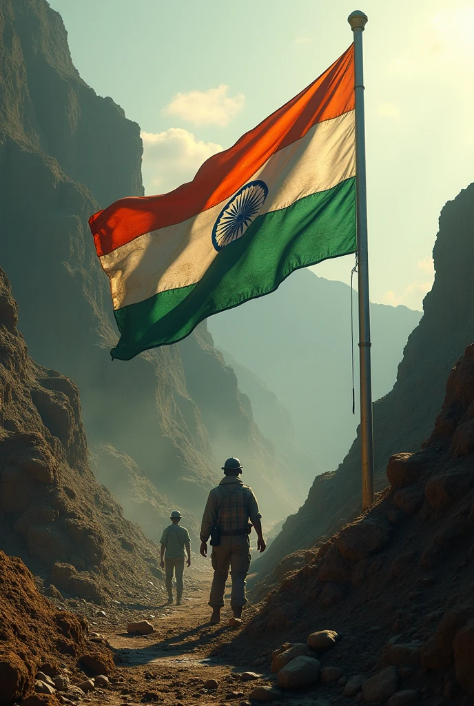 Kgf with indian flag