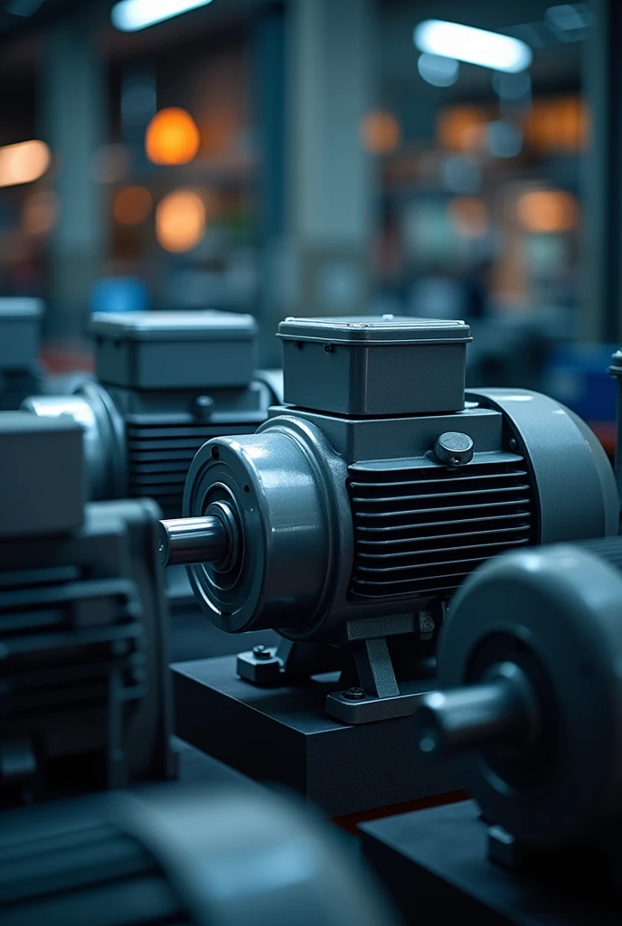 electric motors background for repair service website without people that looks modern and illuminated