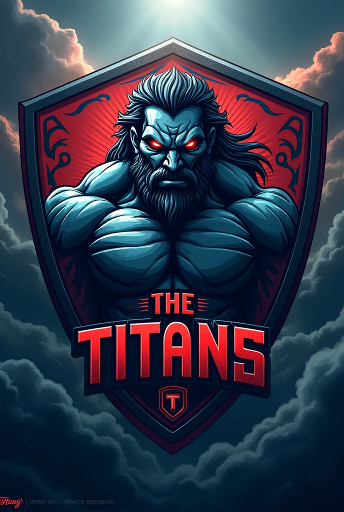 Create a shield for a football team "The Titans"