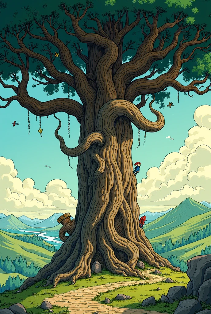 Yggdrasil complete Hergé style