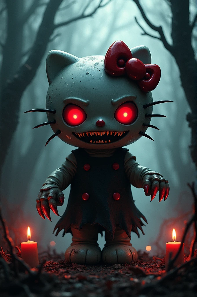 Scary evil hello kitty