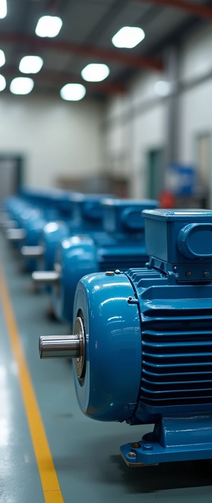 electric motors background for a service repair website in a bright and clean place