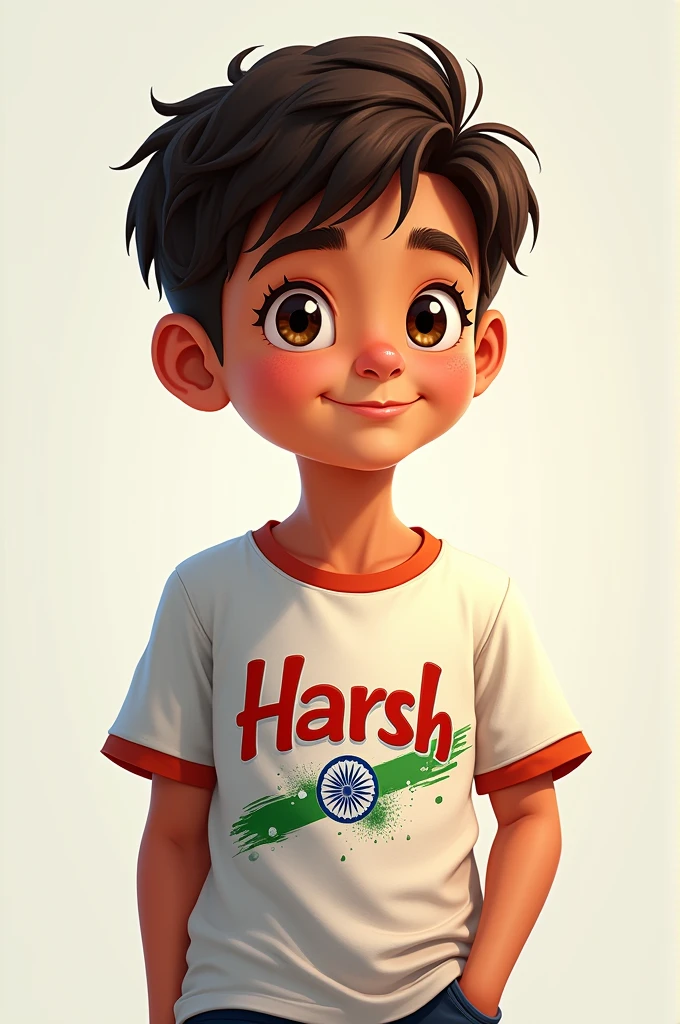 India Flag or Boy And Center Name Parth