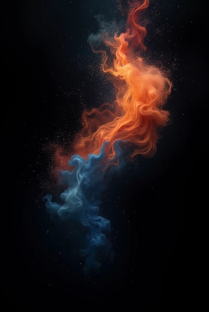 Black background with some art and that looks new and different