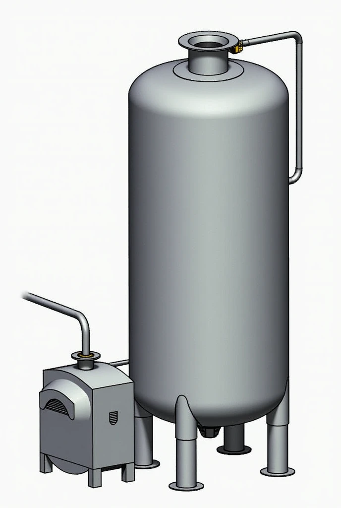 calandria type evaporator with agitator, CONDENSATE OUTLET (vapor leaving in the form of condensed liquid)
FEEDING PRODUCT OUTPUT solution centrada OUTPUT OF NON-CONDENSABLE GASES STEAM INPUT STEAM OUTPUT real in operation