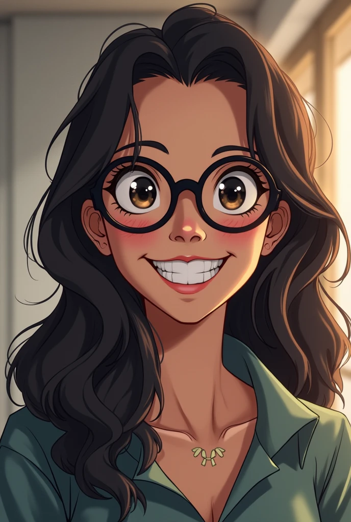 crisp! Grinning, and 47, Black glasses, animadas