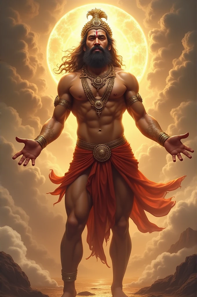 Bagavan shree hanuman god in hand gotha