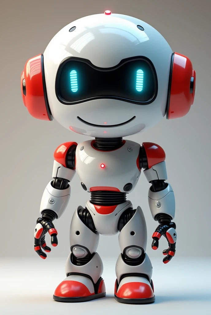 robo fofo em formato de cartoon 3d