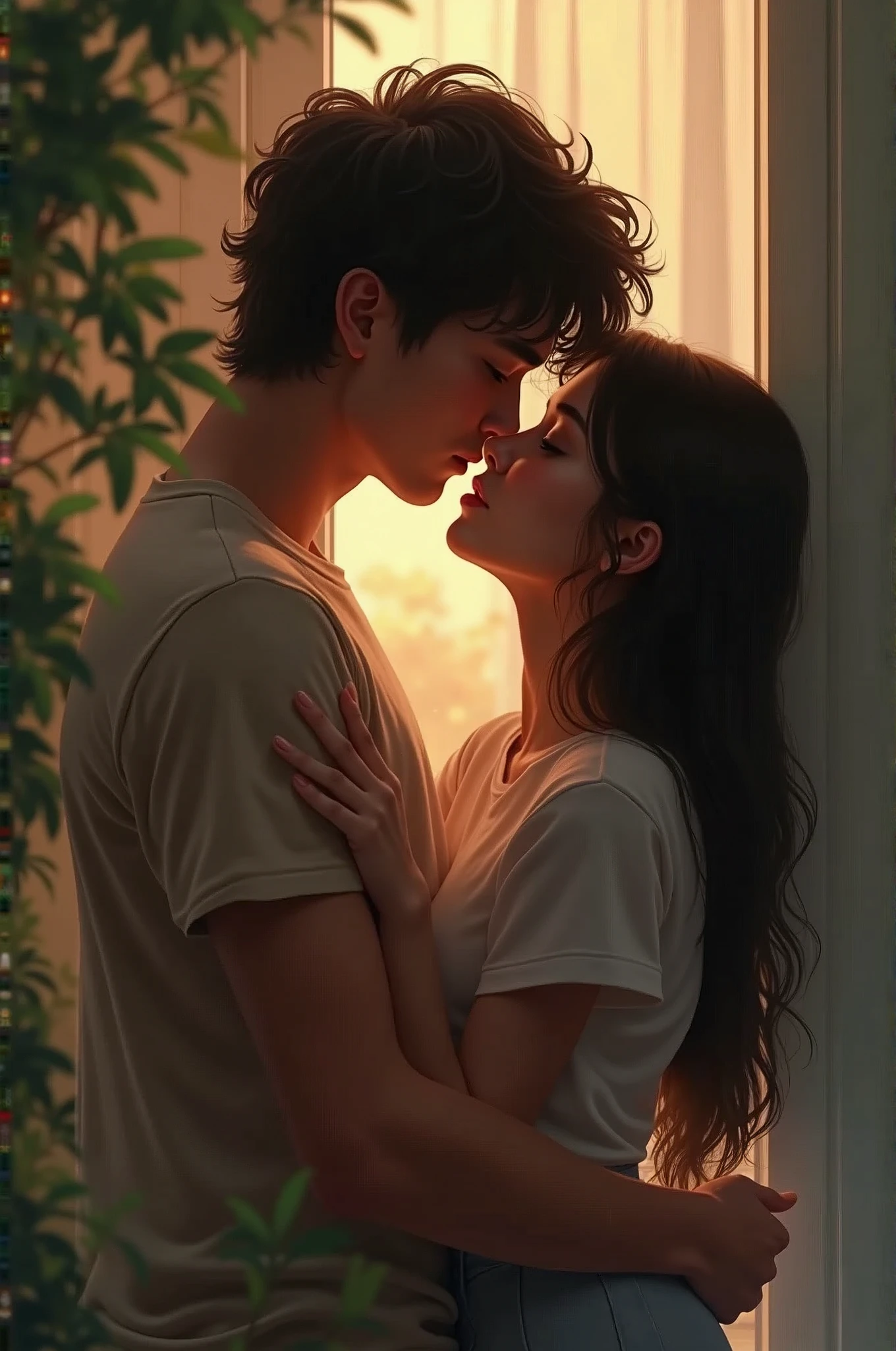 Kissing my girlfriend