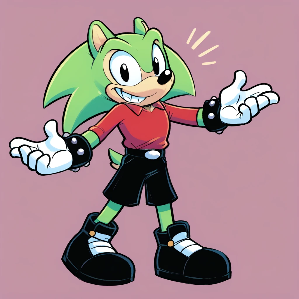 Custom avatar, Victor, wearing black shorts, in Disney animation Studios, smiling bright, he is super exicted,