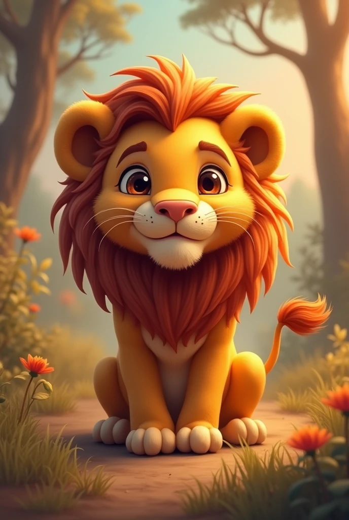 Cute lion