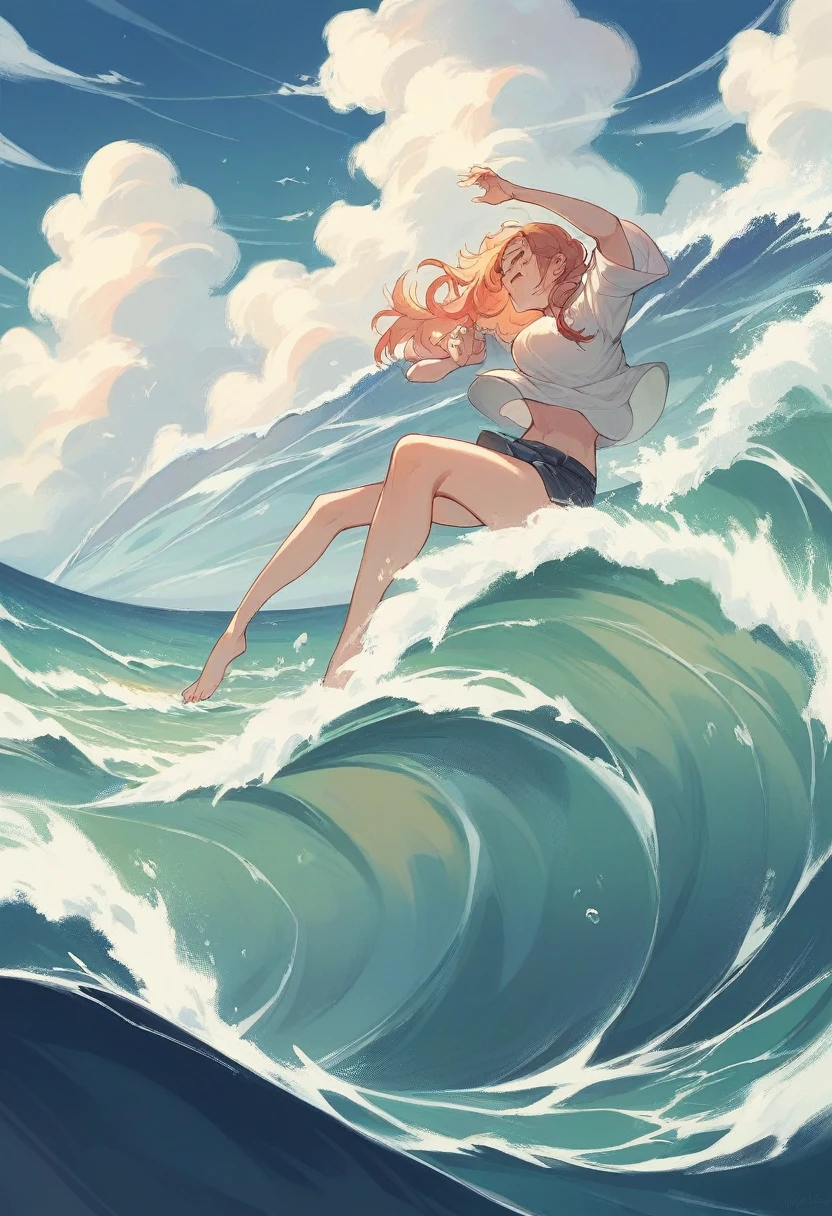 Giant waves of 14 meters