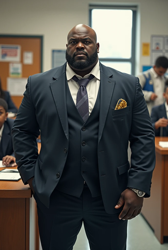Create a black school coordinator similar to Thanos
Without beard and a little bit chubby