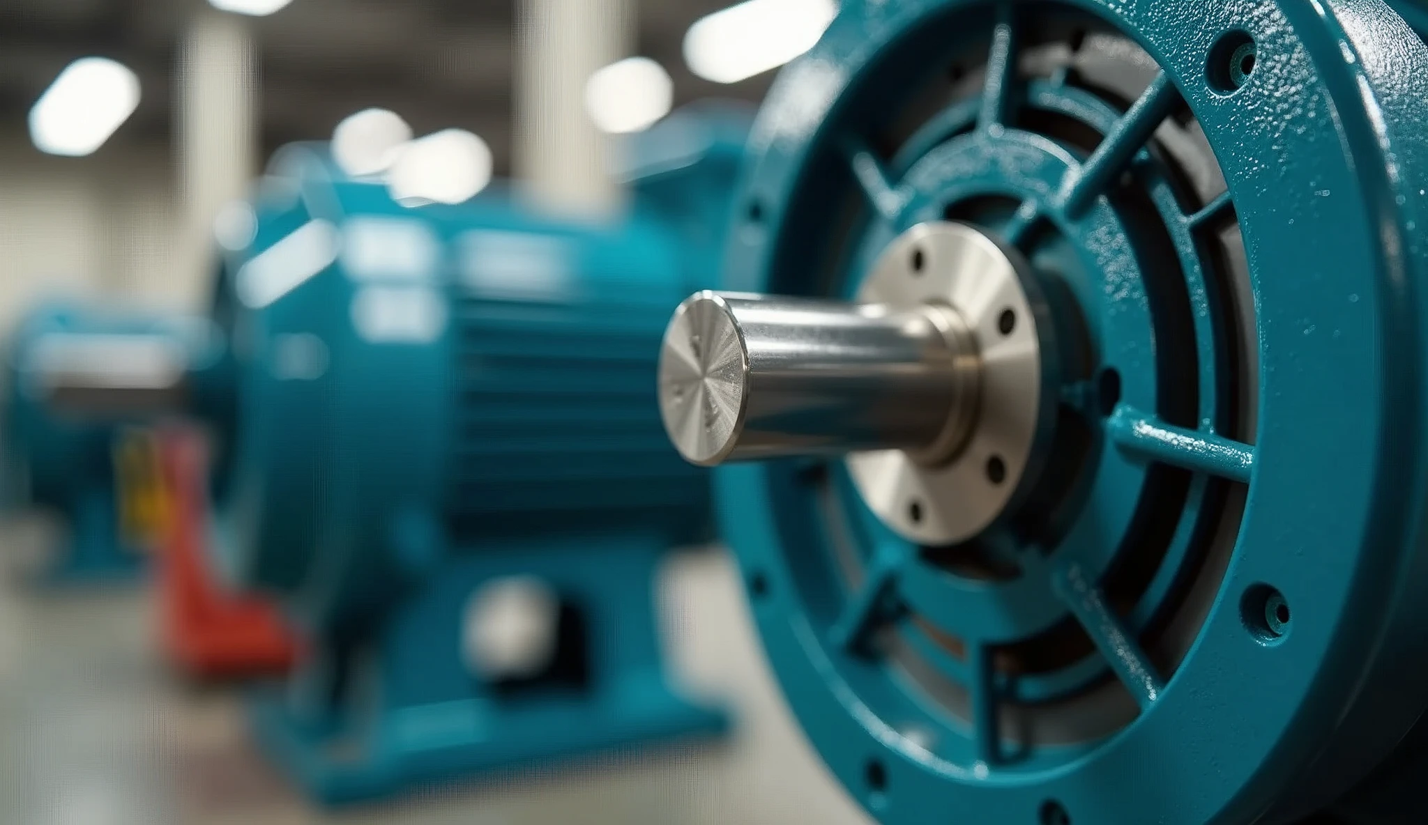 Industrial motor electrical maintenance background