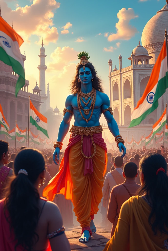 Independence day India using name krishna