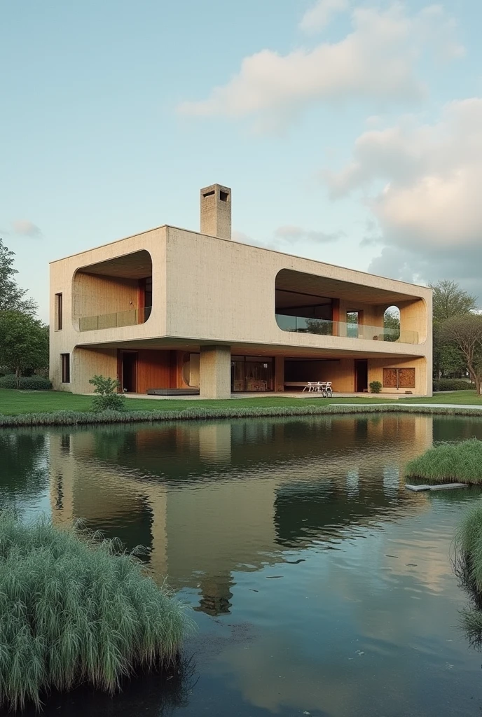 
oscxar niemeyer&#39;s canoe house
