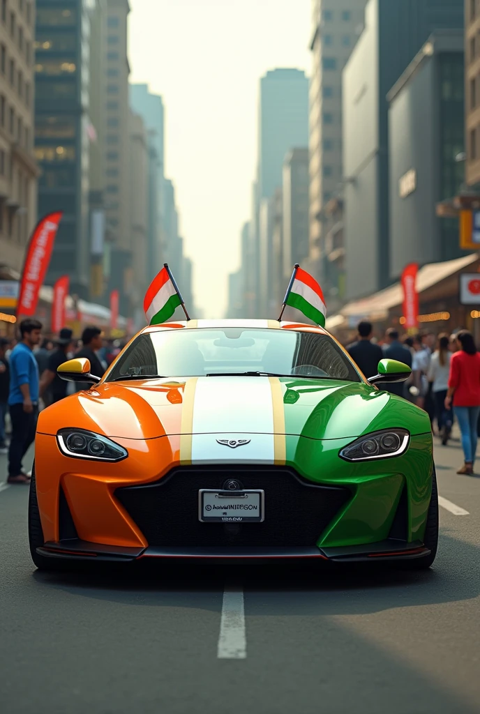Need car with Indian flag colour