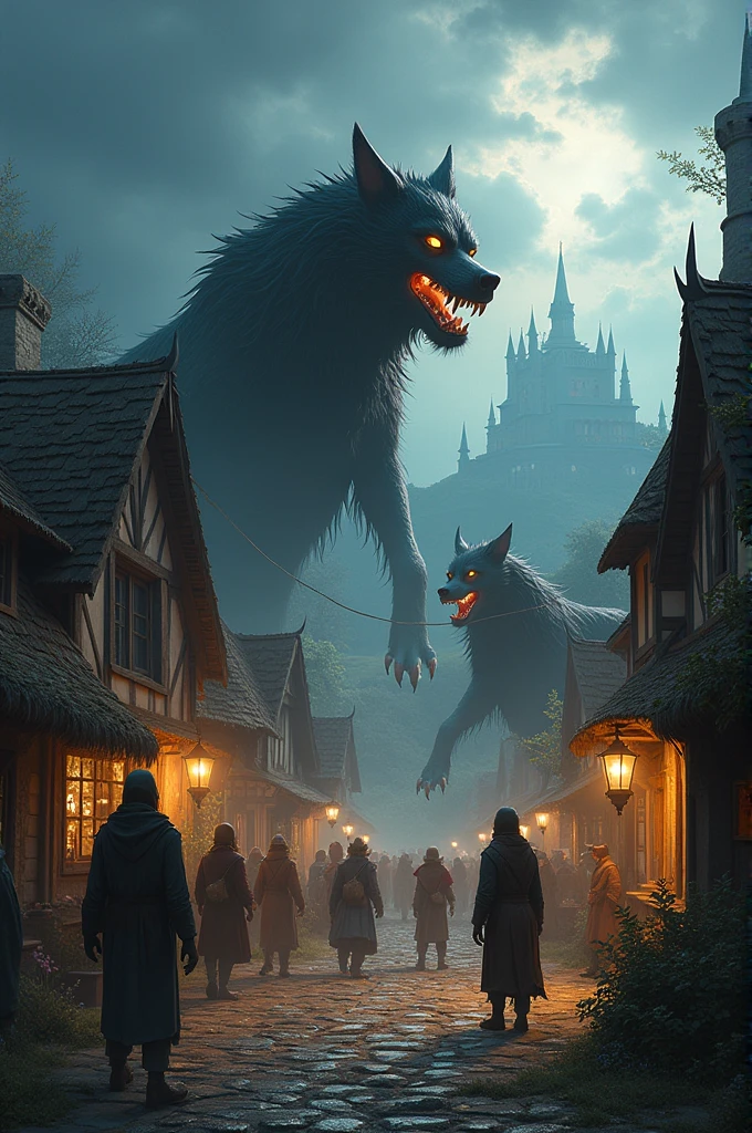 fantasy villain dogs village for games