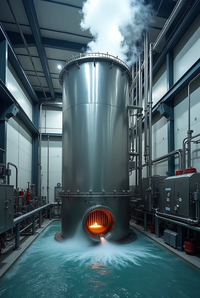 a calandria type evaporator with agitation in real operation