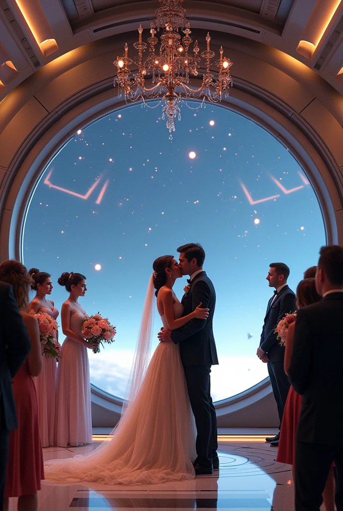 Star Wars, wedding, spaceship, star