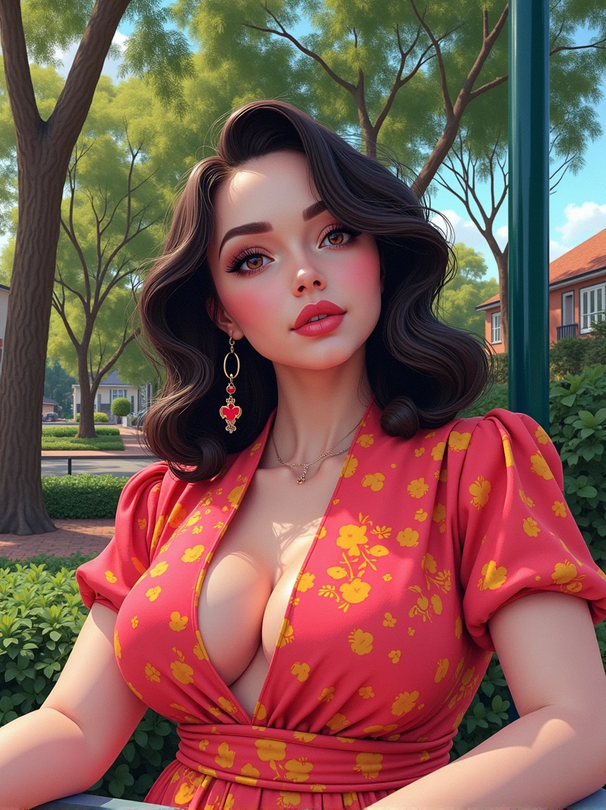 uma menina pirates wearring realistic pirates cloths,30 years old, latina face looking up, ((curly hair)) , ((gigantic breasts)), (gypsy), brown skin, mature, short hair, Stand up, maquiagem, Lips are soft or colored, light, uncontrasted, flat wallpaper background, silhuetas simples, lineart, minimalist, green eyes, ((red bandana on forehead))