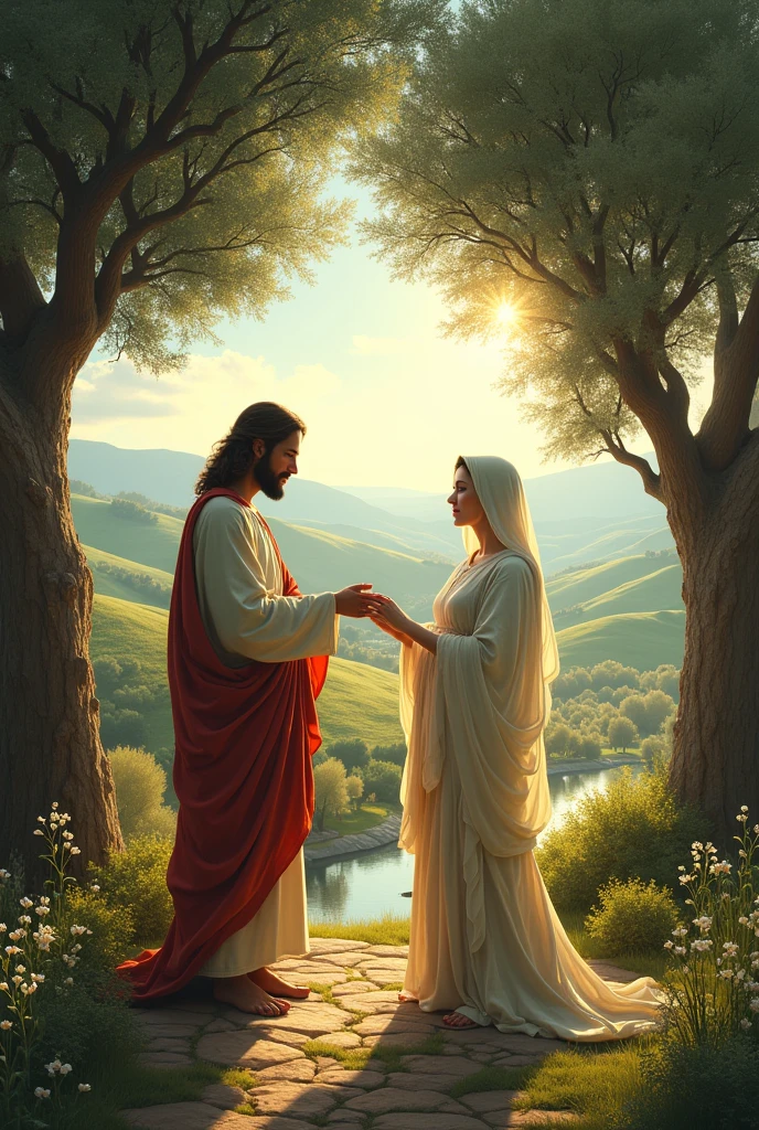 A day with jesus chirst and mother mary