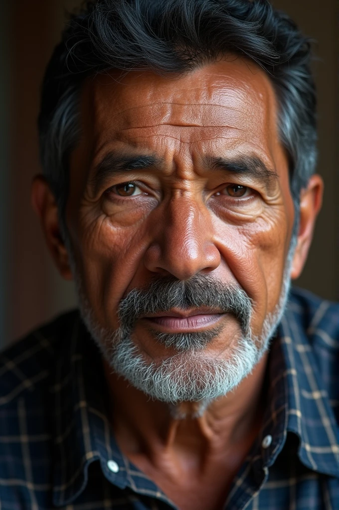 Create the image of a man with Salvadoran features of about 40 years old