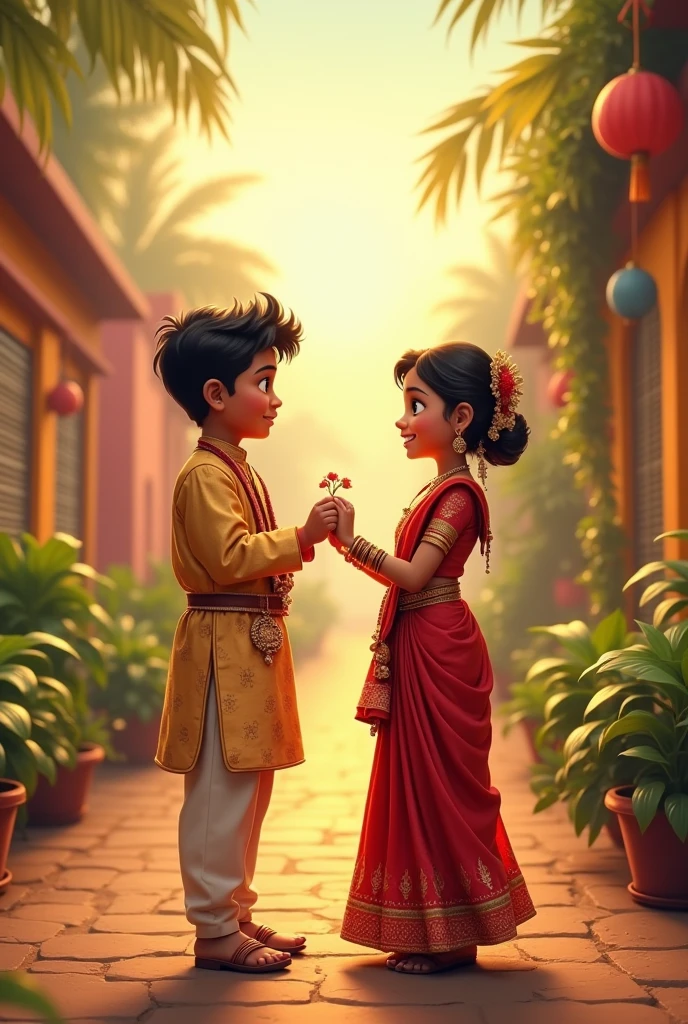 Indian boy proposing indian girl