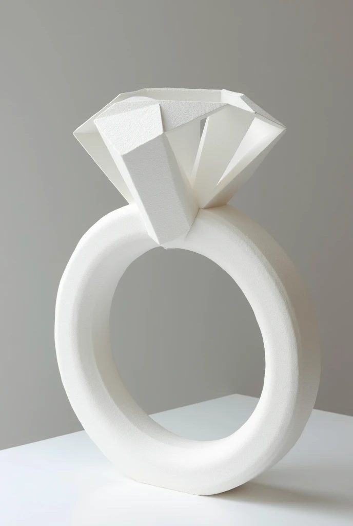 9photorealism: 1 .2), a sculpture of a diamond ring for a hotel made with styrofoam