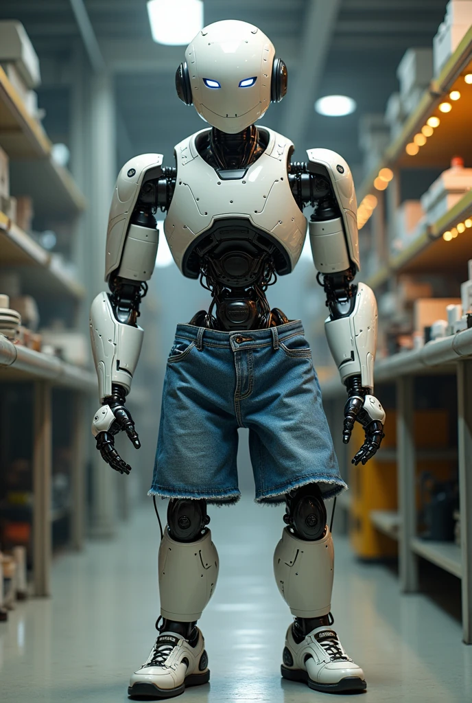 Create a robot that has a pair of shorts