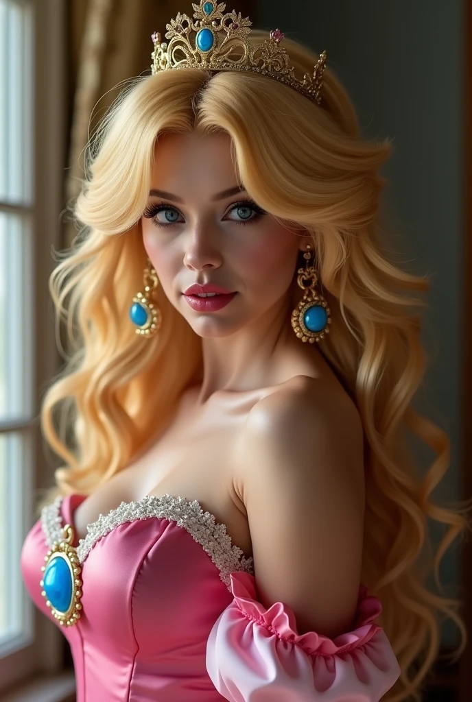 Create a porn image of a woman with princess peach