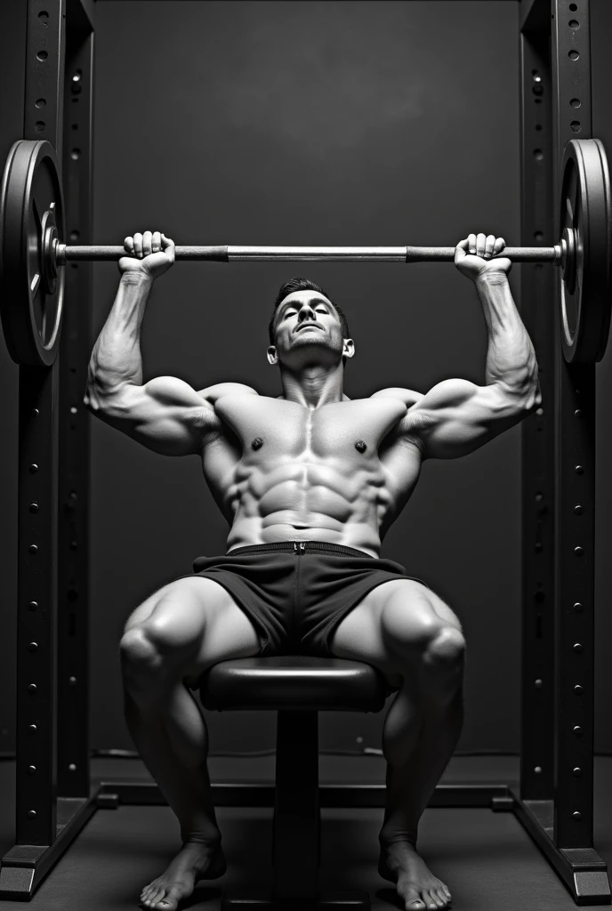 hitler doing bench press