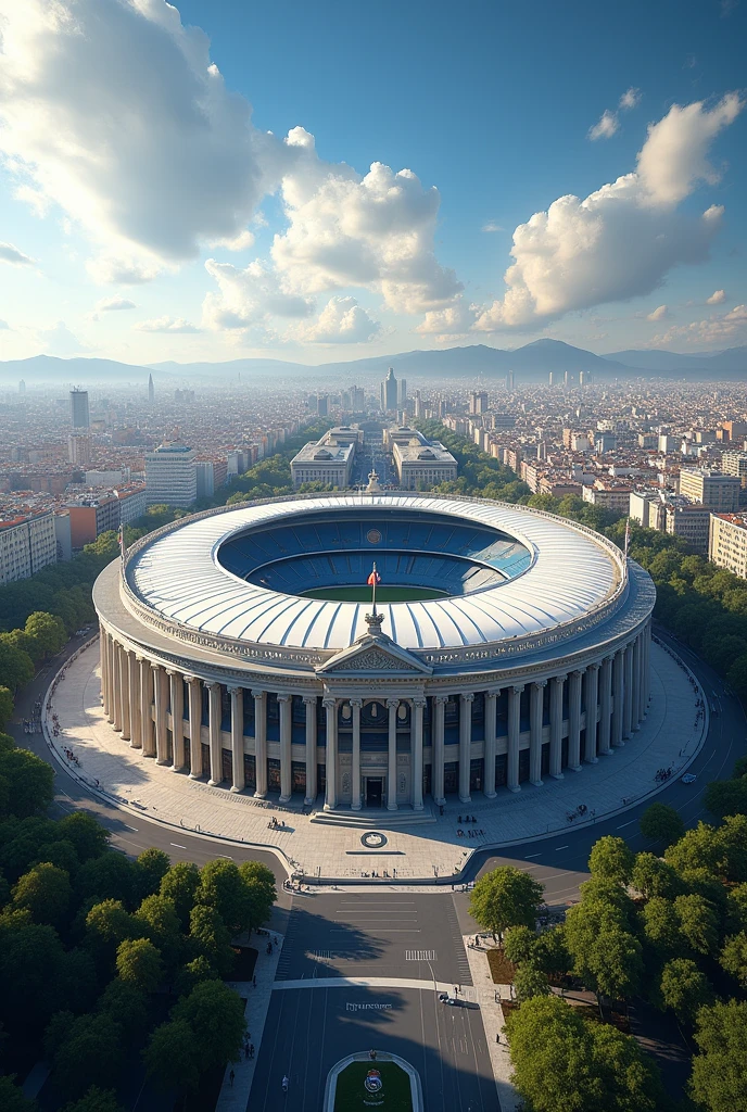 An image of the Santiago Bernabeu for a gift card