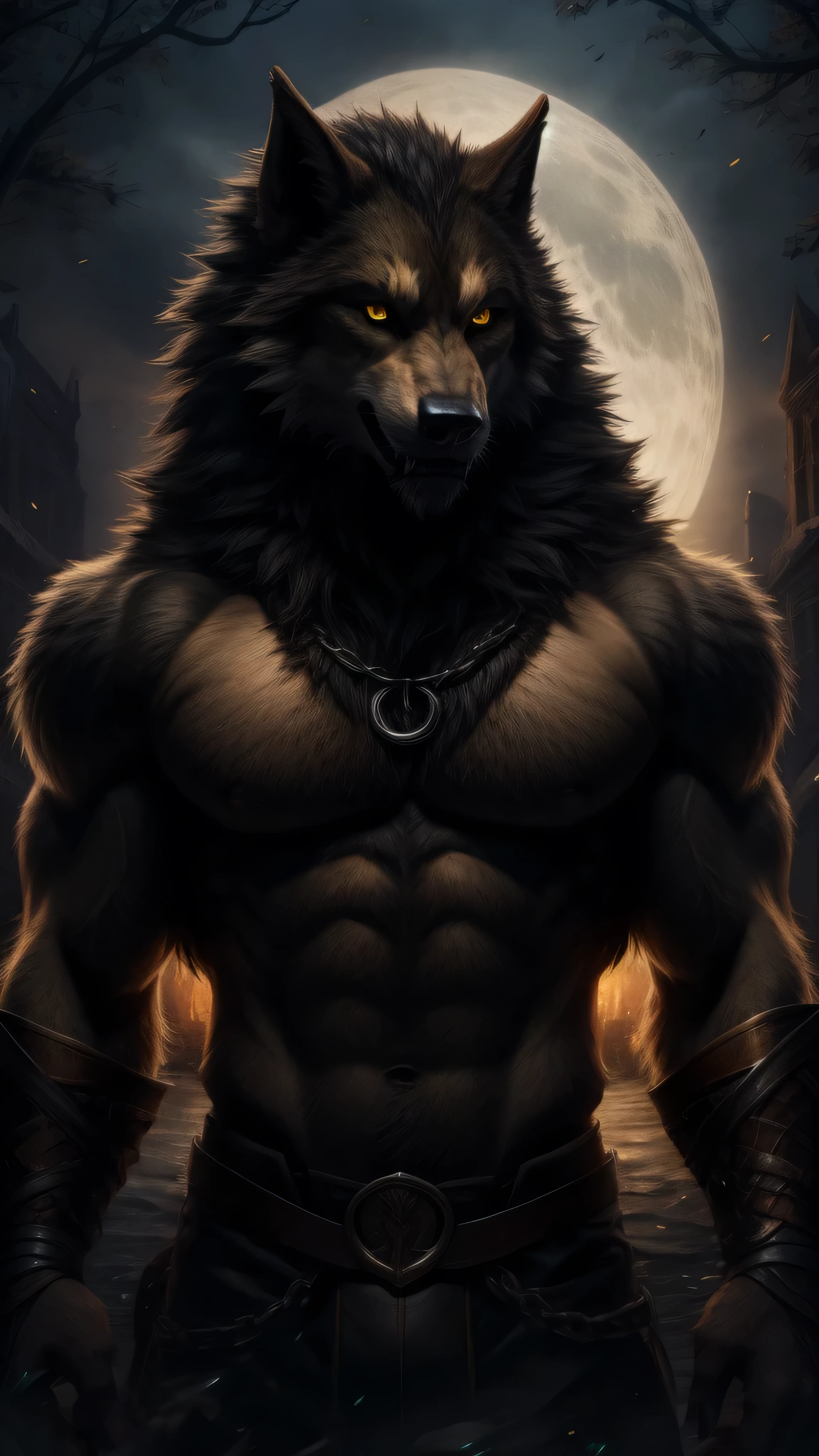 Werewolf yellow eyes 