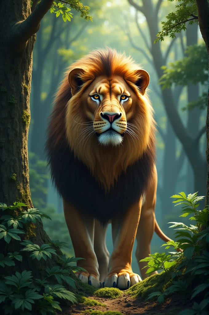 In the heart of a vast and ancient forest, there lived a lion named Leo. He wasn't just any lion; he was the King of the Forest. Known for his strength, wisdom, and fairness, Leo had earned the respect of every creature in the land."