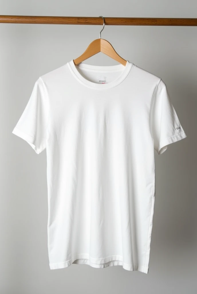 White t-shirt on hanger