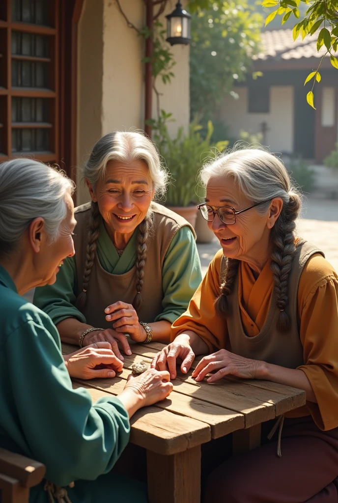 Generate a picture of old women