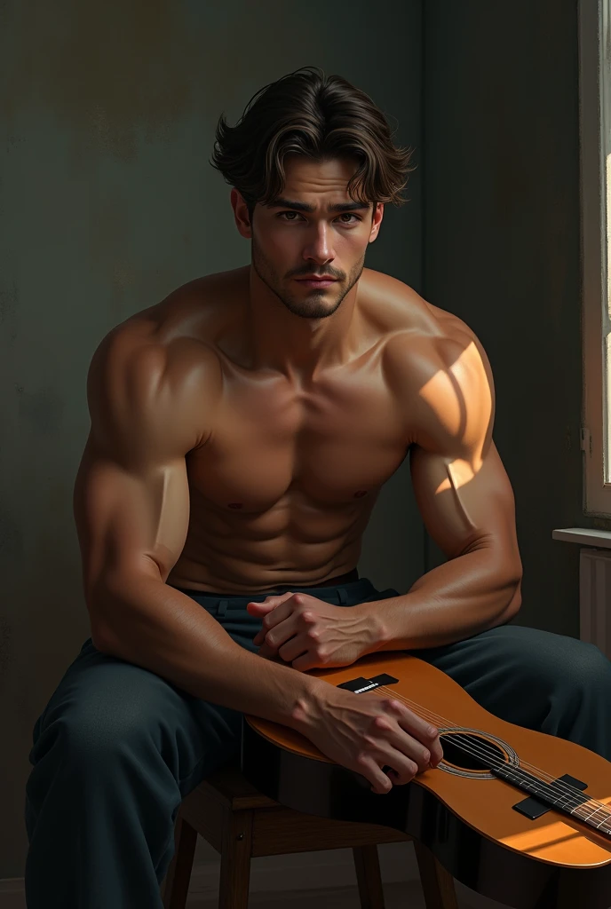 Image about the life of a 27-year-old boy, whose interests are limited to bodybuilding and fitness, music, corner, guitar and also dreams of becoming a great therapist and personal development coach