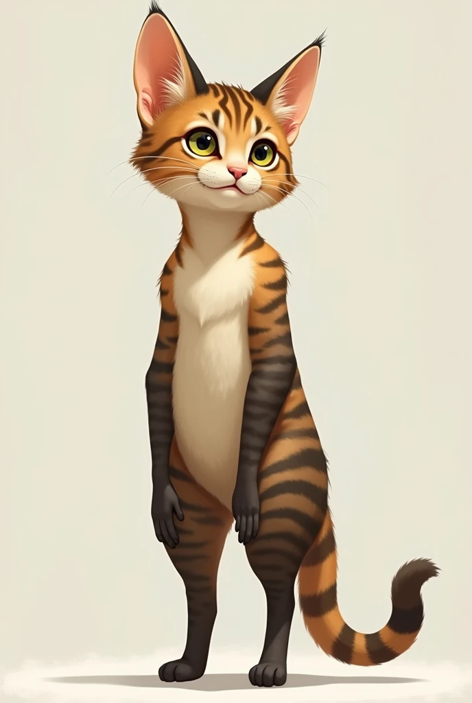 Cat with human body