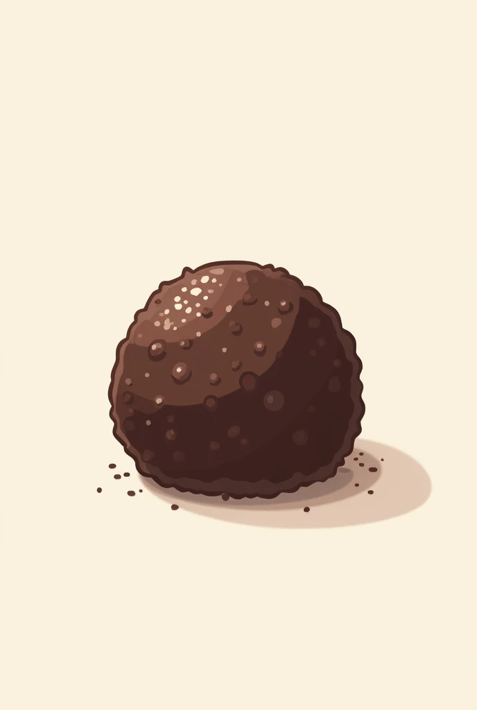 Create a simple brigadeiro drawing without filling for a logo 