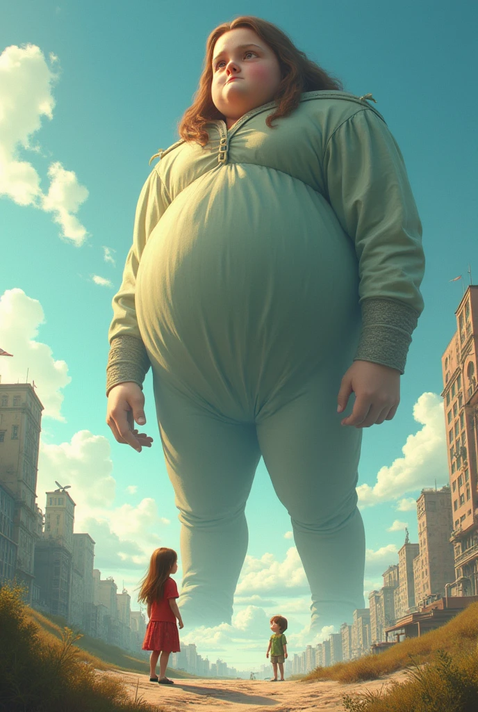 Girl and boy huge