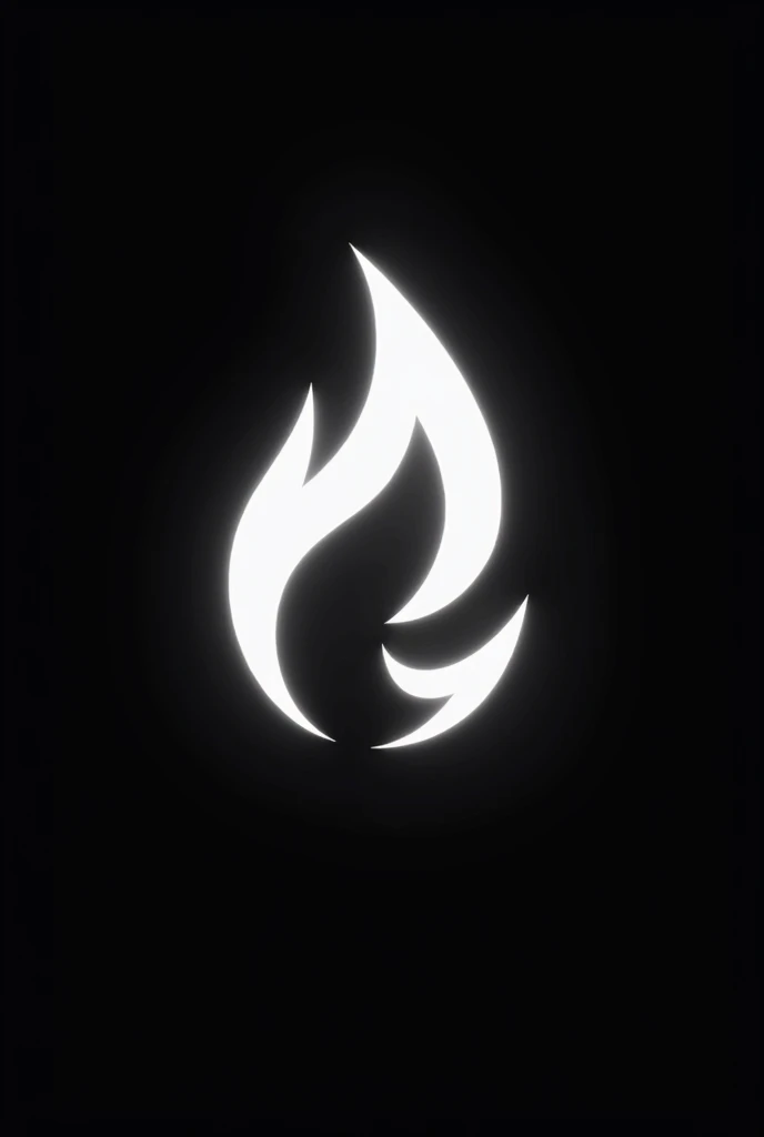 Make an White fire logo
