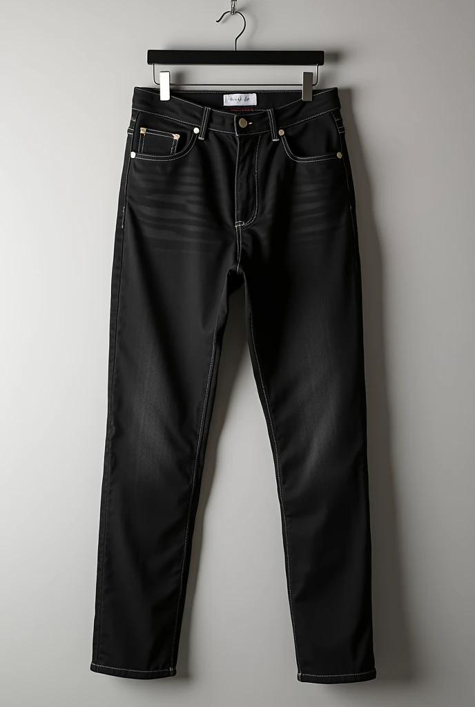 Black jeans men photo on hanger